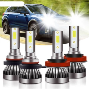 4X 6000K LED Headlight Hi/Lo Bulbs For Subaru Crosstrek 2016 2017 2018 2019 2020 - Picture 1 of 9