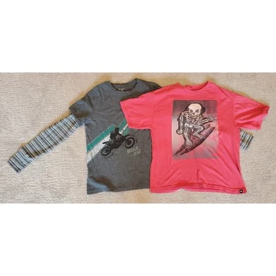 Camisas Hurley Kidpik para niños talla grande escuela verano informales calavera  Foto 1 de 4