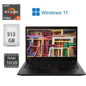 Lenovo Thinkpad T14s Gen2 14" FHD Ryzen 5 Pro 5650U 16GB 512GB SSD DE WIN 11 PRO - Bild 1 von 8