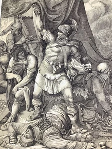 Israel Jerusalem Titus Caesar Art Print 1860 Antique Pen Ink Fine Art Geiger - Picture 1 of 10