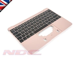NEW Apple MacBook 12 A1534 Rose Gold Palmrest+UK ENGLISH B/L Keyboard 2016/2017 - Picture 1 of 3