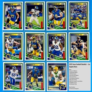 Puntuación 2025 - JUEGO DE EQUIPO LOS ANGELES RAMS - Completo con novatos incluidos - Imagen 1 de 1