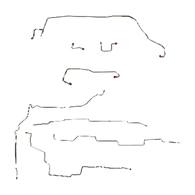 适用于 2002 - 05 别克 Rendezvous 刹车线套件 4W 盘不锈钢-CBK0006SS — 第 1/2 张图片