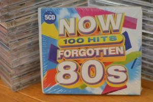 NOW 100 Hits Forgotten 80s 5CD Box Set New Sealed 80s Pop Rock Compilation Sony - Picture 1 of 2