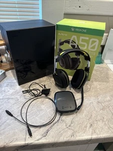 ASTRO A50 Wireless Gaming Headset for PS4/Xbox/PC - Black/Lime Untested! - Picture 1 of 8