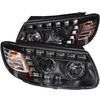 Anzo 111237 Black Housing Headlights 2007 for for Hyundai Santa Fe Projector Cle Foto 1 de 3