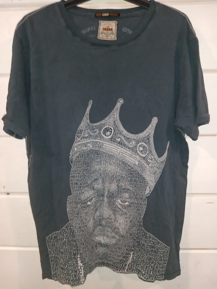 Trunk Ltd. Uno de 500 Notorious B.I.G. Camiseta Biggie Gris XL ¡Rara! Foto 1 de 4