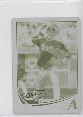 Mini placa de impresión Topps 2013 amarilla 1/1 Trevor Cahill #471 Foto 1 de 2