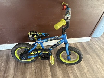 Boys' Kids' 12-inch BMX Bicycle Wheels Black/Blue - Image 1 of 2