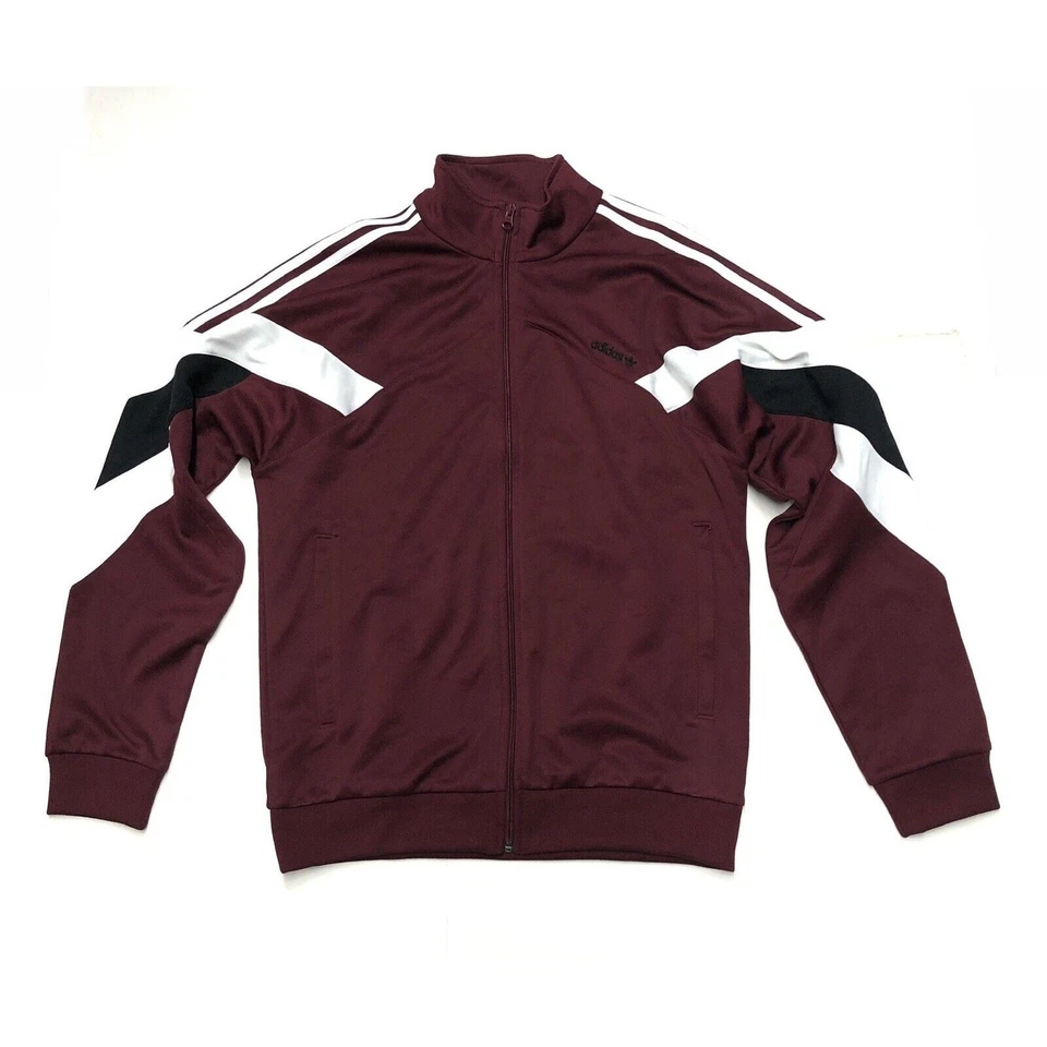 adidas Burgundy Palmeston Track Jacket Size Large DX2087