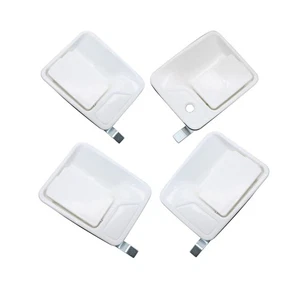 4x Exterior Olympic White Door Handle Set For Ford Super Duty F250 F350 99-16 - Picture 1 of 11