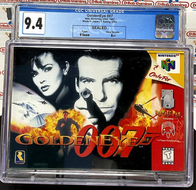 Goldeneye 007 James Bond 1st Print Nintendo N64 NES SNES Sealed VGA WATA CGC PSA