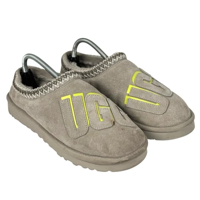 Ugg 男式 Tasman 图形阴影拖鞋 1129140 麂皮绒浮石 9 码 — 第 1/4 张图片