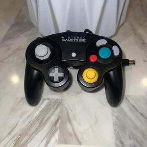 Mando Nintendo GameCube Negro OEM Original Auténtico Probado Excelente - Imagen 1 de 6
