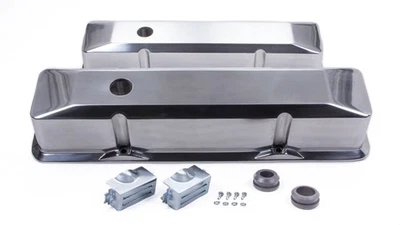 RPC SBC Aluminum Recessed Tall Valve Cover Plain Polished R6152 - Image 1 of 3