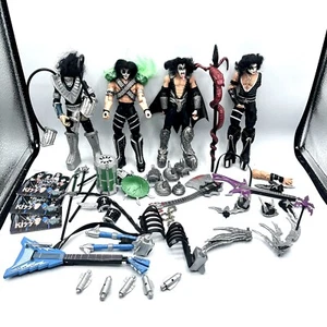 Lot of 1997 McFarlane KISS Ultra Figures Gene Ace Paul Peter READ Parts Kitbash - Picture 1 of 23