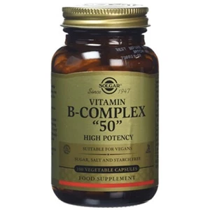 Solgar B-Complex Vegetable Capsules, 50 mg, 100 Count - Picture 1 of 1