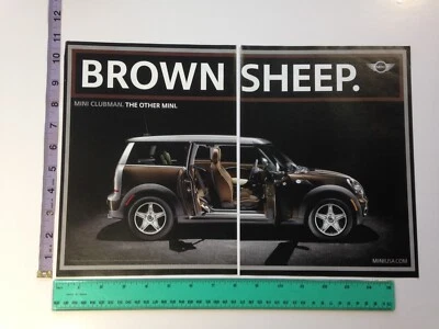 Anuncio impreso - Foto Austin Mini Clubman, anuncio de oveja marrón 2008 Foto 1 de 2