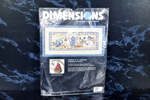Dimensions There Is A Season #3862 Counted Cross Stitch Kit Factory Sealed#% - Picture 1 of 3