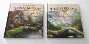 Lot Of 2 Thomas Kinkade Books: Simple Little Pleasures/Finding a Peaceful Place - Bild 1 von 13