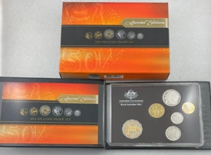 2012 Australia RAM Proof Coin Set with a Beautiful Selectively Gold Plated 50c! - Imagen 1 de 9