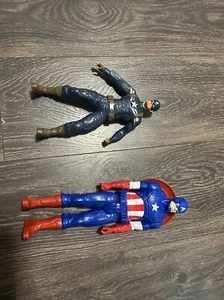Hasbro Marvel Captain America 10” Action Figure Toy 2013 Need Batteries Lot X2 - Picture 1 of 2
