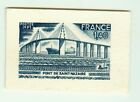 France Die Proof 1975 Sc# 1457 Saint-Nazaire Bridge. Oil Tanker.