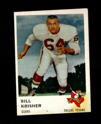 7879* 1961 Fleer # 205 Bill Krisher Vg-Ex - Image 1 of 2