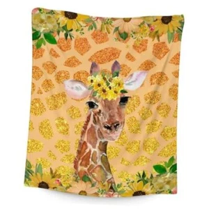 Giraffe Blanket Gifts - 40x50 Inches Aesthetic Throw Blanket for Girls & Boys - Picture 1 of 7