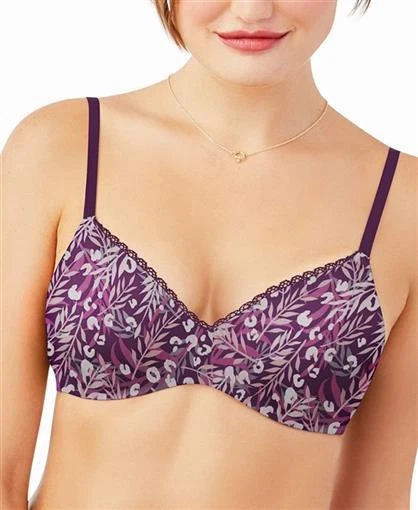 Maidenform Love the Lift Dreamwire Push-Up Bra Size 36C DM0066 Floral Blue