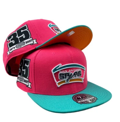 San Antonio Spurs Mitchell & Ness NBA Team Side fitted hat cap - Image 1 of 4