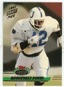 1993 Stadium Club Football Card #349 Roosevelt Potts  RC - Picture 1 of 2