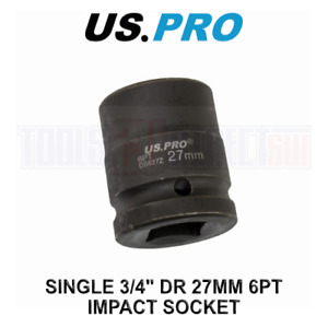 US PRO Tools 27mm 3/4" DR 6 Point Impact Socket 3699