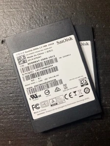 (LOT of 2) SanDisk Z400s 256GB 2.5" 7mm Slim Laptop SSD SD8SBAT-256G 100% Health - Picture 1 of 2