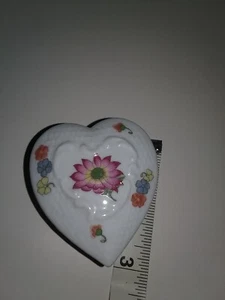CAJA BARATIJA PHILIPPE DESHOULIERES PORCELANA LEMOGES FRANCIA FORMA CORAZÓN - Imagen 1 de 9