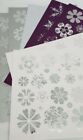 8 x A4 Sheets Die Cut CHRISTMAS Silver Foiled Design Snowflakes/Stars/Flowers