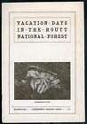 COLORADO: Vacation Days in the ROUTT NATIONAL FOREST photos folded map 1917