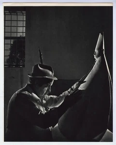 1970 Retrato del escultor Giacomo Manzu Fotografía original Yousuf Karsh 1977 - Imagen 1 de 1
