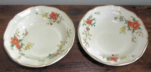 SET of 2 Mikasa Heritage "CAPISTRANO" Rim Soup Bowls, 8.5" - Picture 1 of 4
