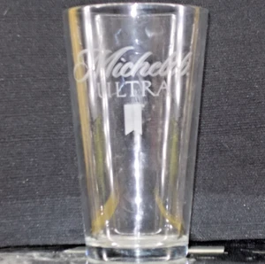 MICHELOB ULTRA*** Etiqueta grabada *** Vaso de cerveza de 5 3/4 pulgadas (#2) - Imagen 1 de 2