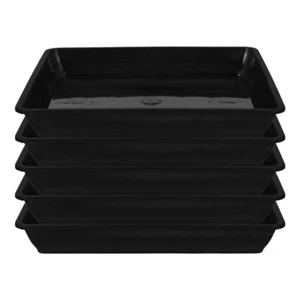 Garden Pot Saucer Square Planter Saucer Plant Trays Flower Pot Tray - Picture 1 of 12