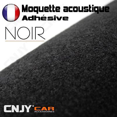 1 Rouleau Moquette Acoustique Adhesive Noir Auto Moto Valise Top Case Topcase • 28.90€