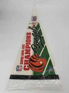 Vintage Cincinnati Bengals Super Bowl XXII Champions Pennant 1989 Error Wrong - Picture 1 of 10