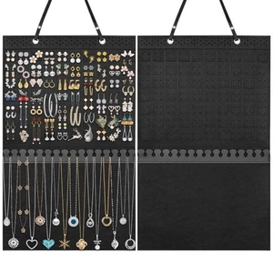 Hanging Jewelry Holder, Large Earrings Necklaces Organizer Storage for Earrin... - Picture 1 of 7