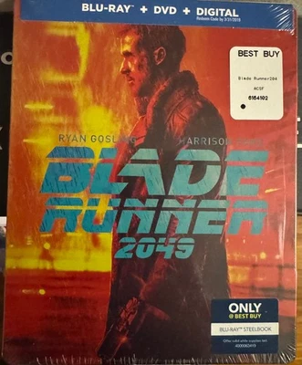 Blade Runner 2049 Steelbook (Blu-ray + DVD) NO DIGITAL- Ford- Gosling 📦 Ship - Image 1 of 2