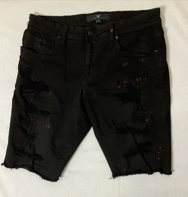 Pantalones Cortos Jordan Craig Legacy Edition Denim Envejecidos Para Hombre Talla 36 Negro Rojo Foto 1 de 4