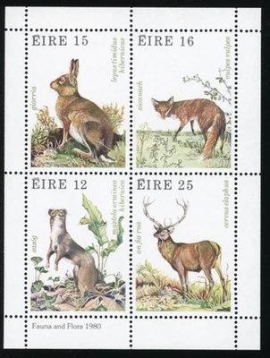 Irlanda - 1980 Fauna y Flora - SC# 480-483, SG# 461-464 Bloque de 4 MNH OG Foto 1 de 2