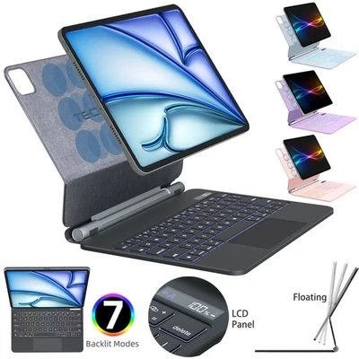 TECHGEAR Magic Keyboard For iPad Air 11" 2025 2024, iPad Pro 11" 1st-4th Gen , Air 4 5