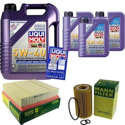 MANN Inspektionspaket LIQUI MOLY 8L 5W-40 für Mercedes-Benz B-Klasse A-Klasse - Bild 1 von 4