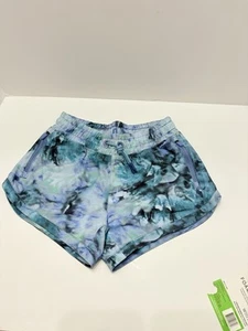 Athleta Girl All Play 3" Athletic Shorts Solarize Blue Girls Size S Sz 7 nwot - Picture 1 of 6